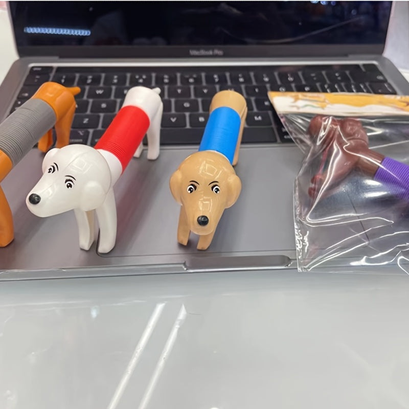 Grappige Springhond Pop-Buizen | Stressverlichtend Sensorisch Speelgoed voor Kinderen & Volwassenen