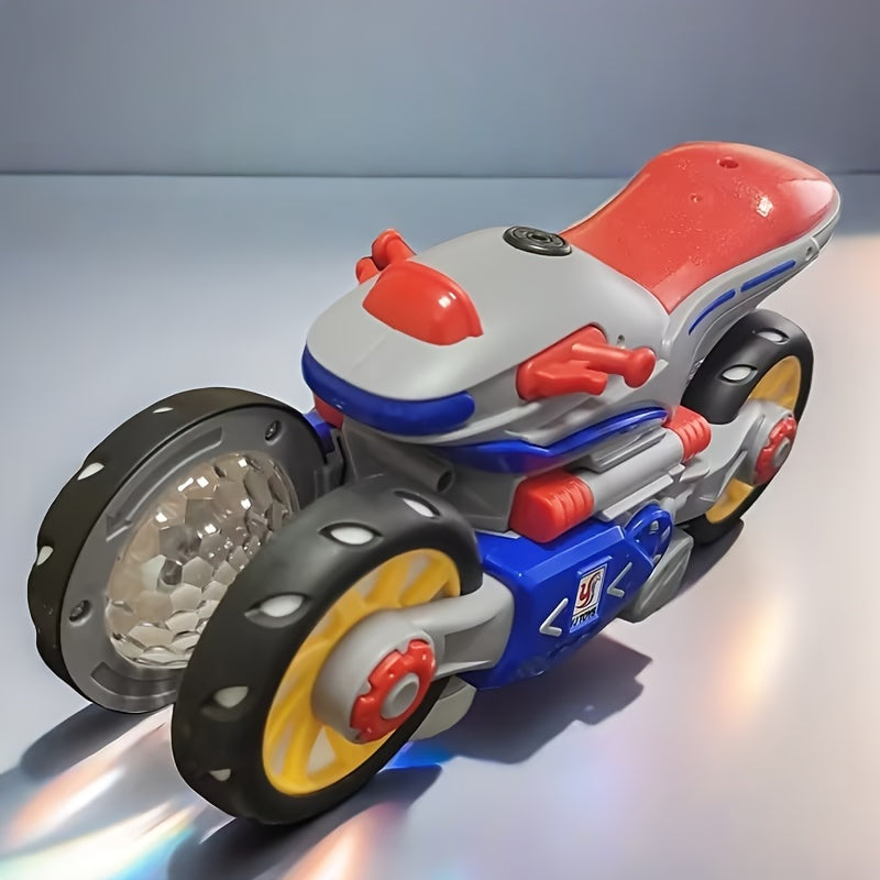360° stuntmotor met licht en muziek - Duurzaam speelgoed voor kinderen vanaf 3 jaar.