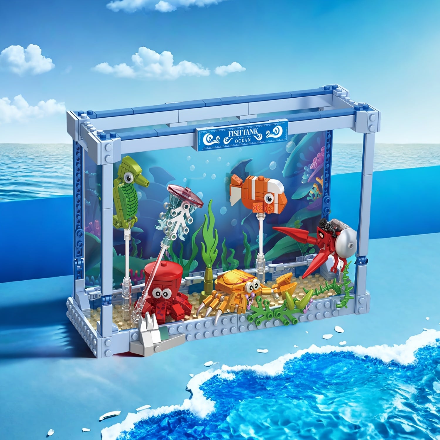 Oceaan Aquarium Bouwset | 391-delig Marine Dieren Educatief Speelgoed