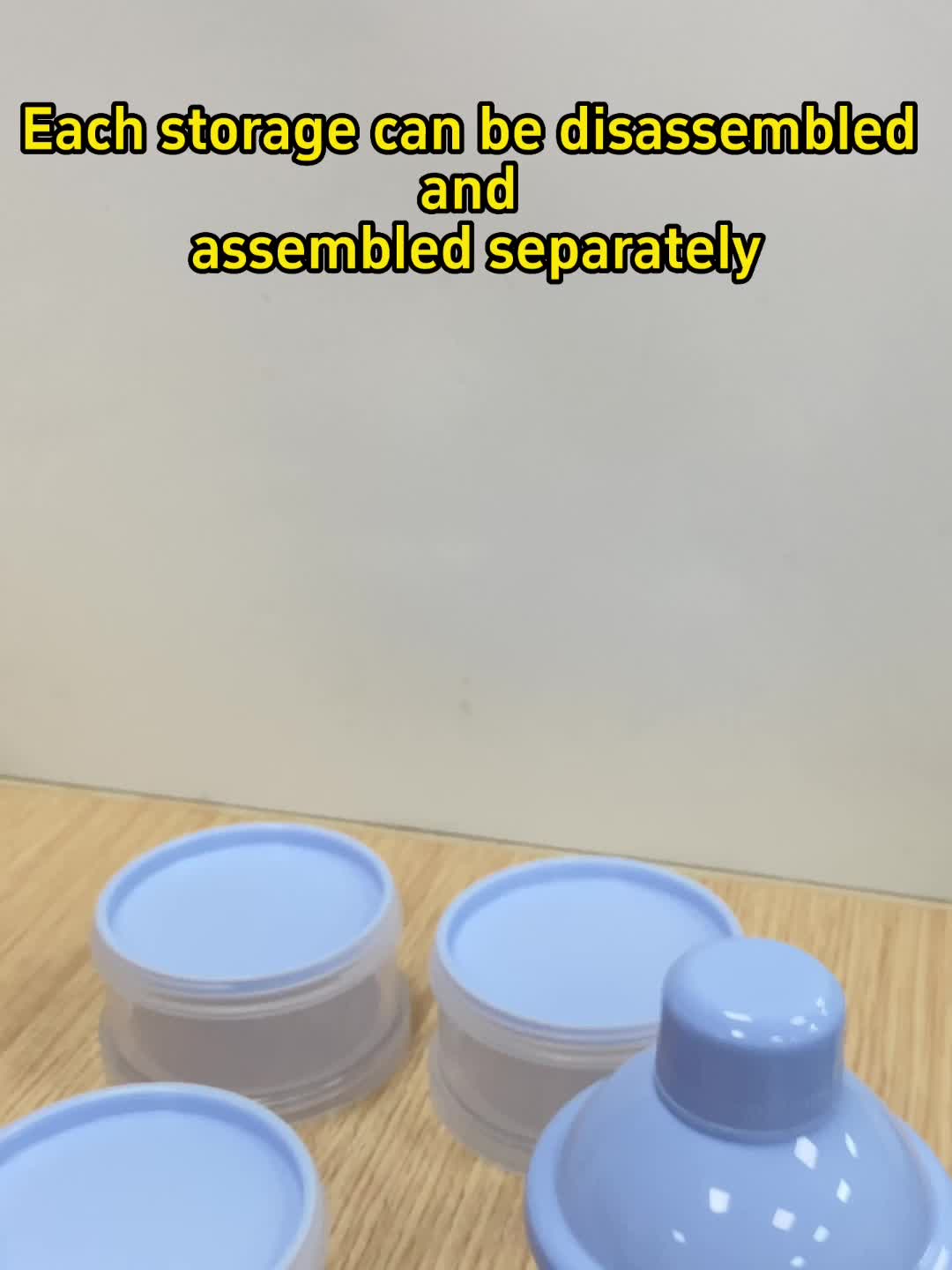 Draagbare Melkpoederdispenser | 4 Lagen Melkpoeder Container Snack Organizer voor Babyvoeding en Reizen