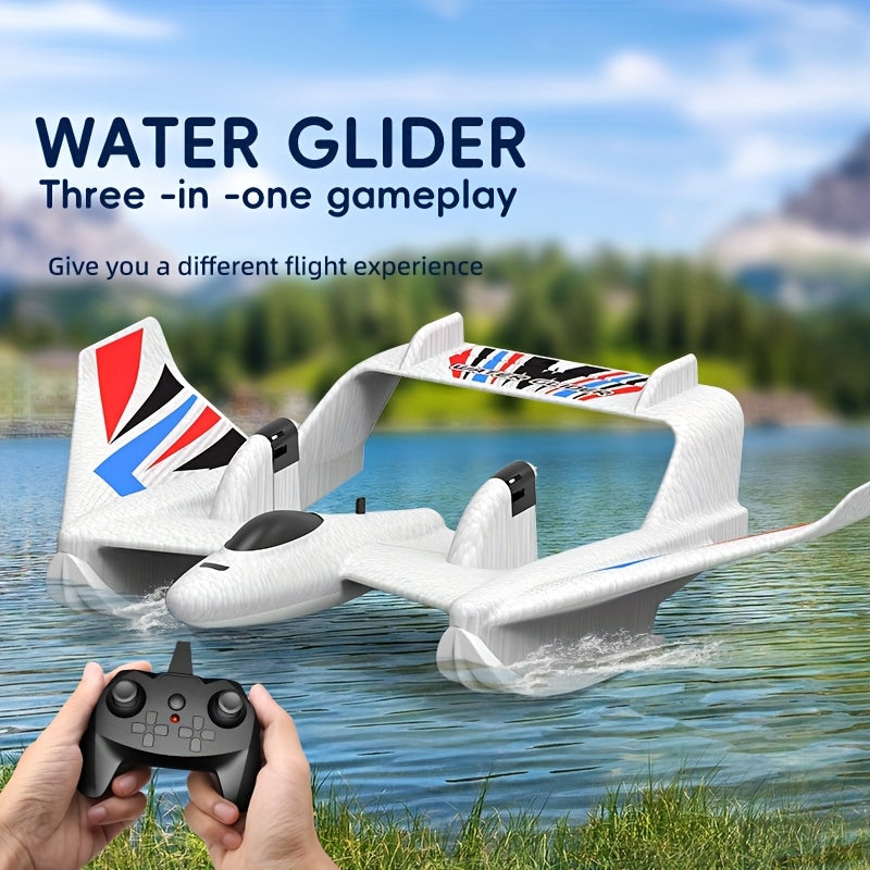 2-in-1 RC Vliegtuig voor Water & Land – Amfibisch EPP Schuim Vliegtuig met Gyro Stabilisatie | Op Afstand Bedienbare Speelgoed Vleugelvliegtuig Cadeau