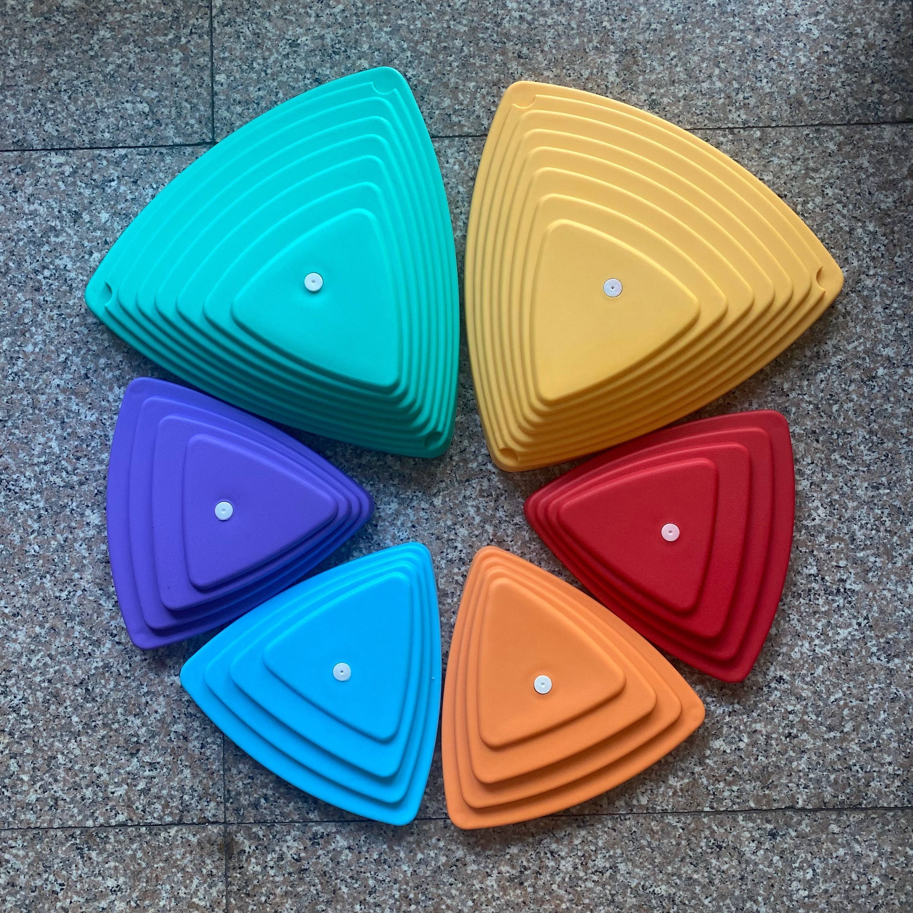 Rivierstenen Stapstenen Set voor Kinderen vanaf 3 Jaar - 6 Stuks Balans Parcours Speelgoed voor Jongens en Meisjes - Educatief Spel voor Binnen en Buiten