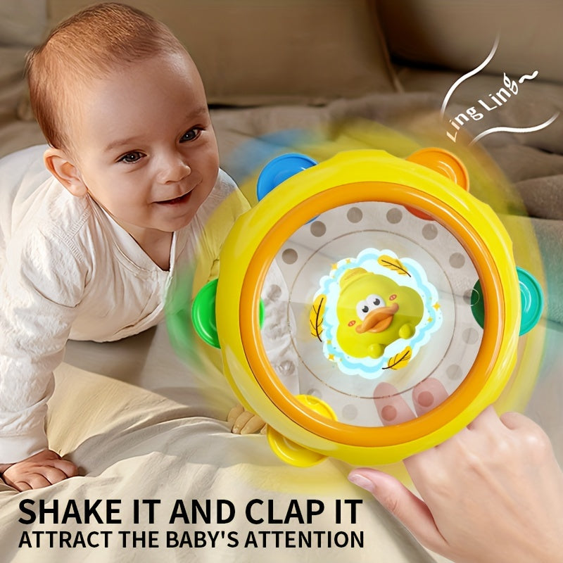 Trillende Handtrommel | Sensorisch Speelgoed voor Baby's 0-3 Jaar