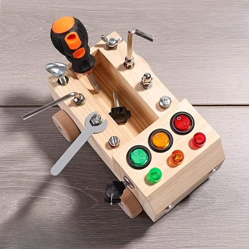 Montessori Bord met 6 LED's en 8 Bevestigingsschroeven Set