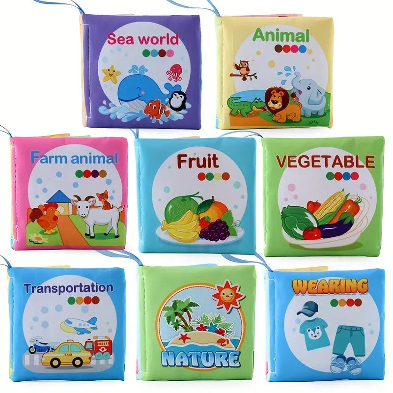 5-delige / 3-delige Stoffen Babyboekjes | Educatief Speelgoed voor Vroege Ontwikkeling