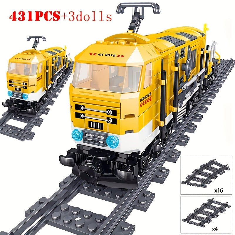 DIY Stadstrein Bouwset | 431-delig Met Rails & Figuren