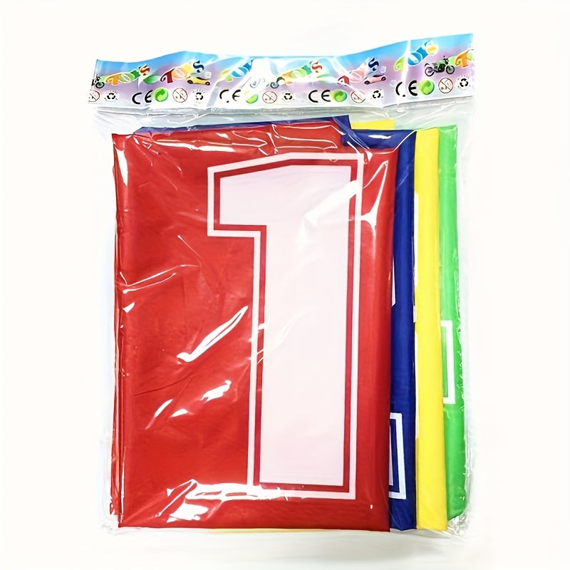 Canvas Springzakken Set voor Kinderen – 4-Delige Zakloop Spelset in Vrolijke Kleuren | Duurzaam Polyester voor Buitenspellen, Verjaardagen & Familieplezier vanaf 3 Jaar