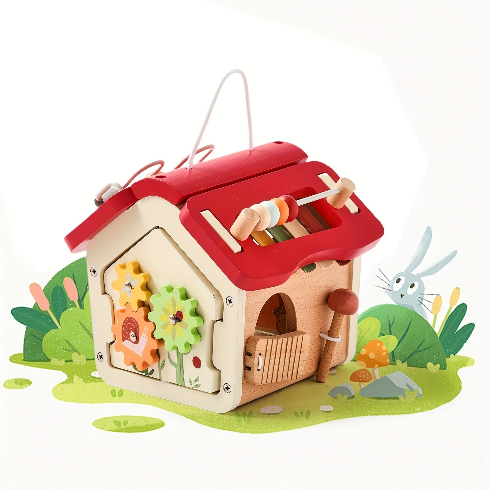 Houten Boerderij Speelset met 18 Onderdelen | Educatief Cognitief Speelgoed voor Kinderen, Ideaal voor Ouder-Kind Interactie en Vaardigheidstraining