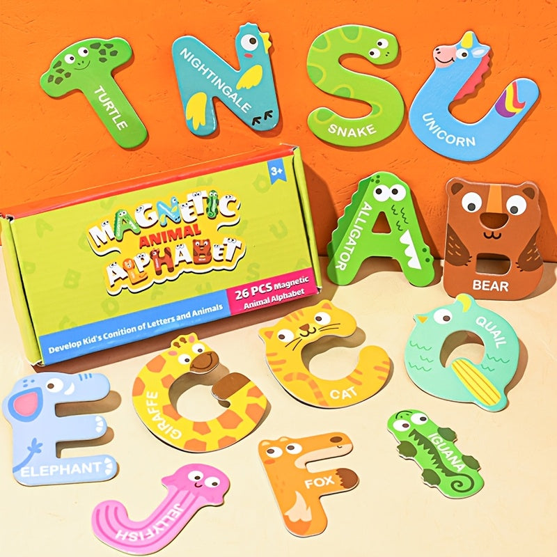 Magnetische Woordpuzzel | Educatief Spel met Dierenletters, Ideaal Cadeau
