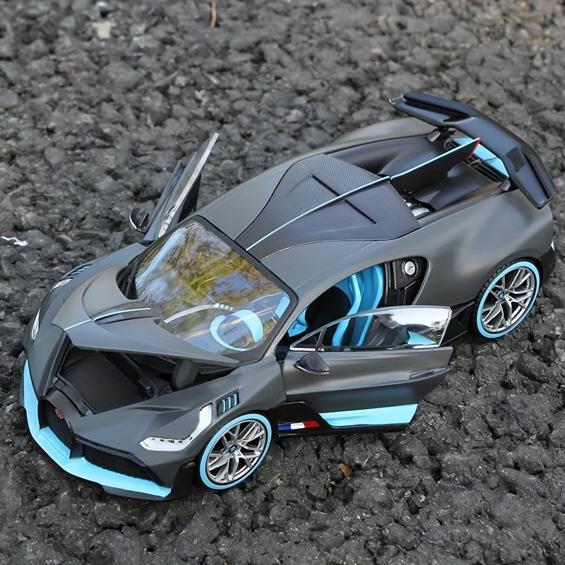 Maisto Bugatti Divo 1:24 - Blauw sportmodel van metaal, verzamelaarsitem, perfect voor jongens.