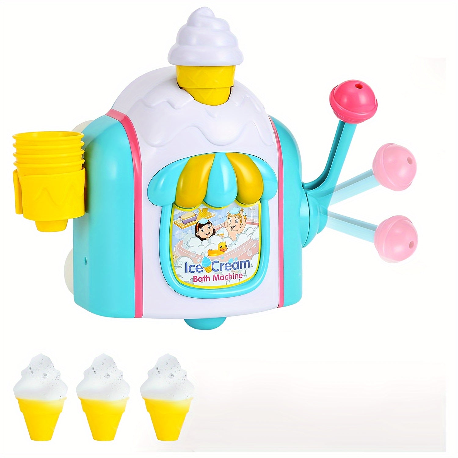 Bad Speelgoed Set | IJsjes-bellenmaker, veilig voor kinderen in bad