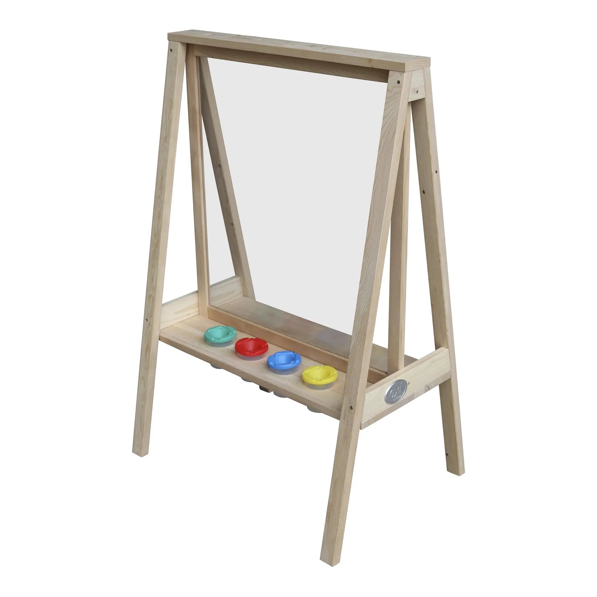 Eric Houten Kinderstaffelei – Dubbelzijdige Plexiglas Schildersezel voor Buiten & Binnen, vanaf 3 Jaar, FSC Hemlockhout