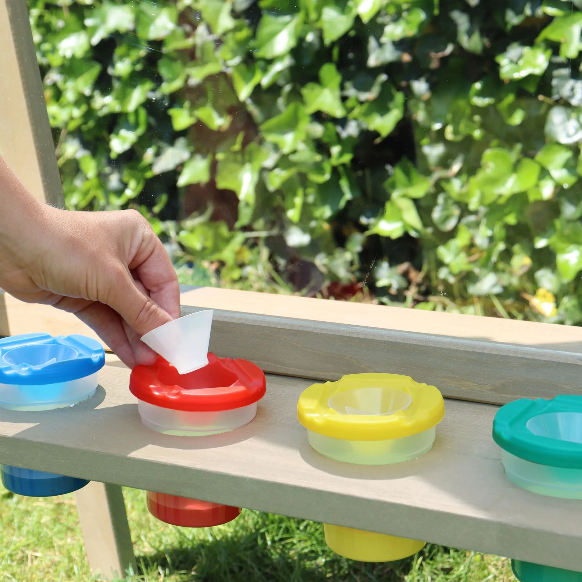 Eric Houten Kinderstaffelei – Dubbelzijdige Plexiglas Schildersezel voor Buiten & Binnen, vanaf 3 Jaar, FSC Hemlockhout