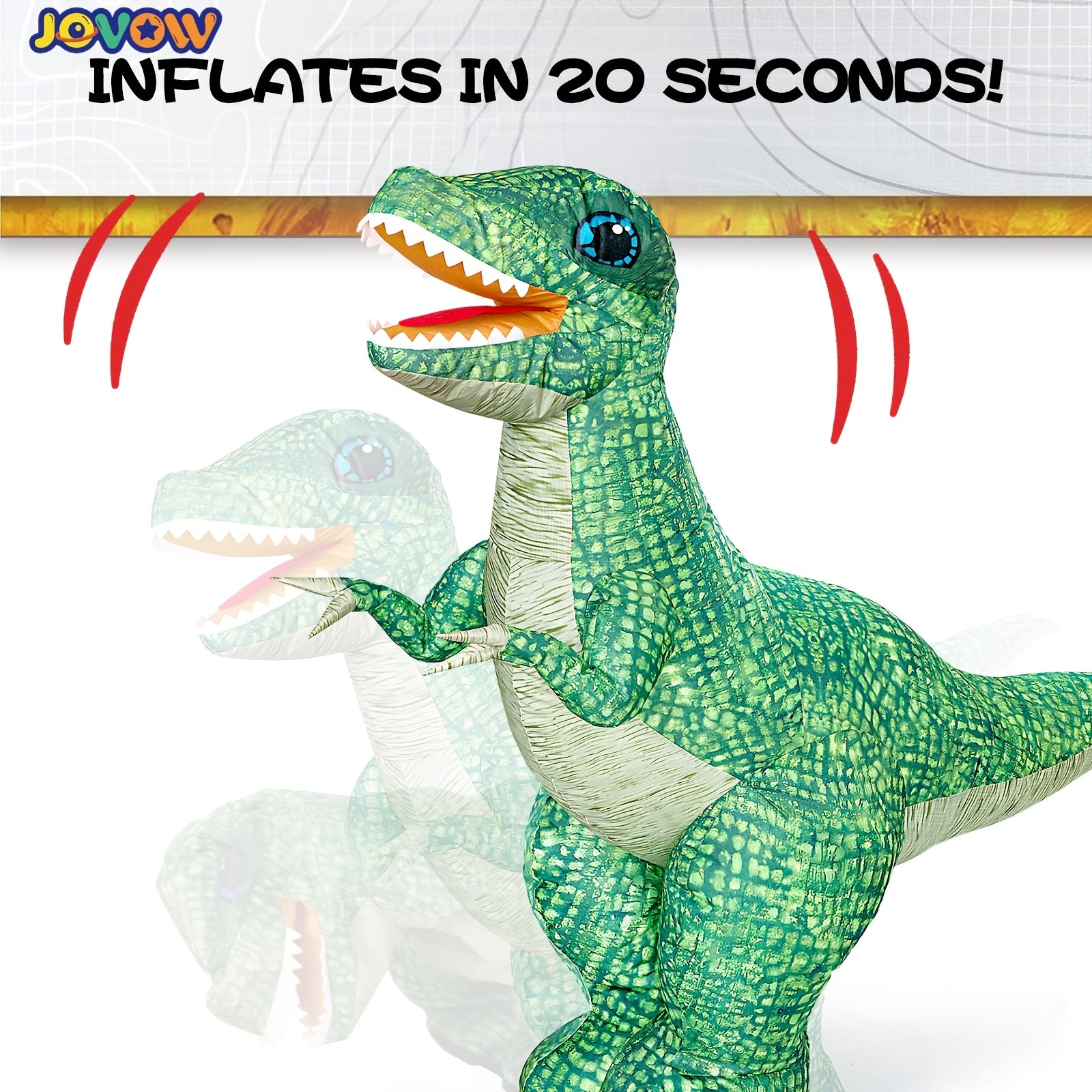 Opblaasbare T-Rex Dinosaurus | Op afstand bestuurbaar, perfect buitenspeelgoed