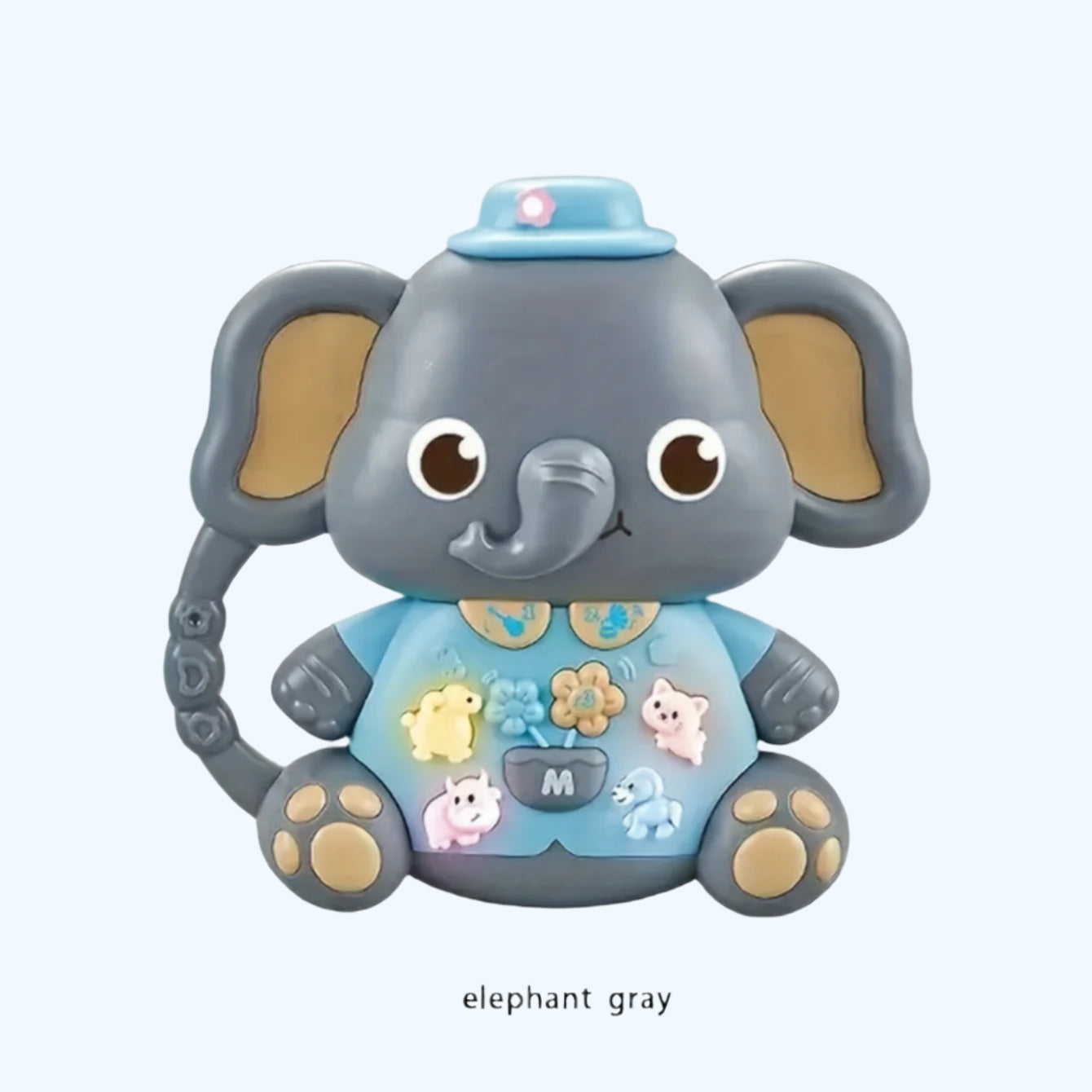 Cartoon dierenvingerpiano | Multifunctioneel educatief speelgoed met leuke muziek en lichteffecten, het perfecte cadeau voor baby's en peuters
