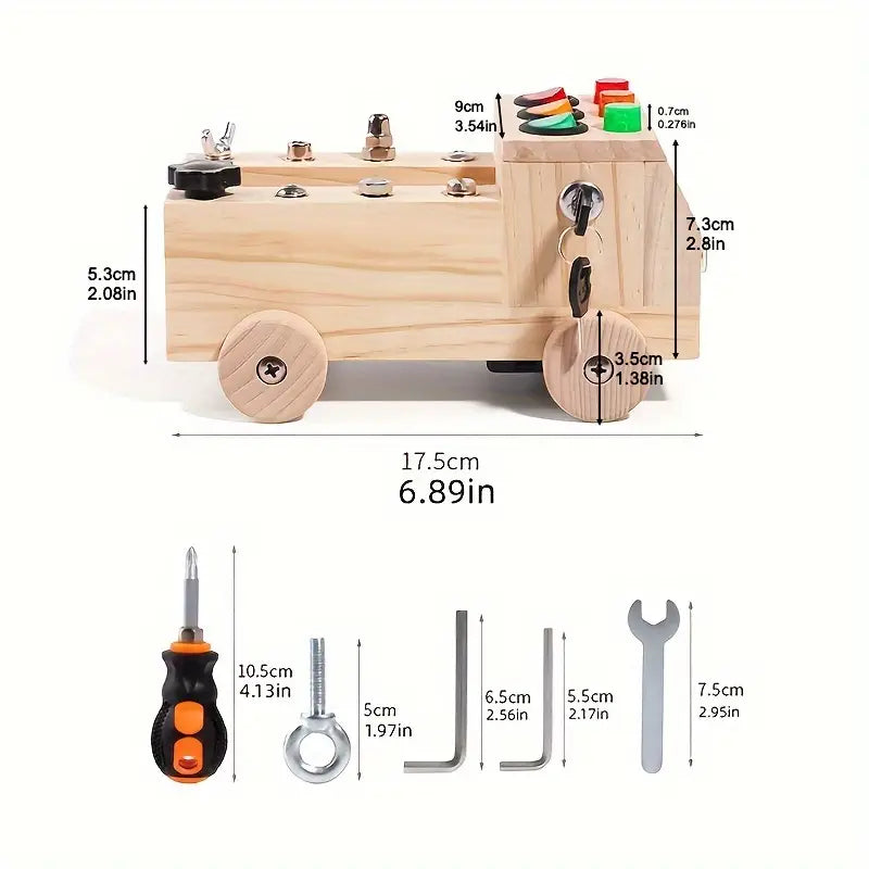 Montessori Bord met 6 LED's en 8 Bevestigingsschroeven Set