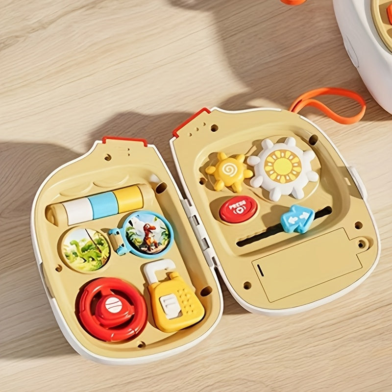Baby Muzikale Telefoon met Drukbord | Interactief Olifant Speelgoed | Educatief Muziek- & Verhaalspel voor 18 Maanden+ | Multifunctioneel Ontwikkelingsspeelgoed