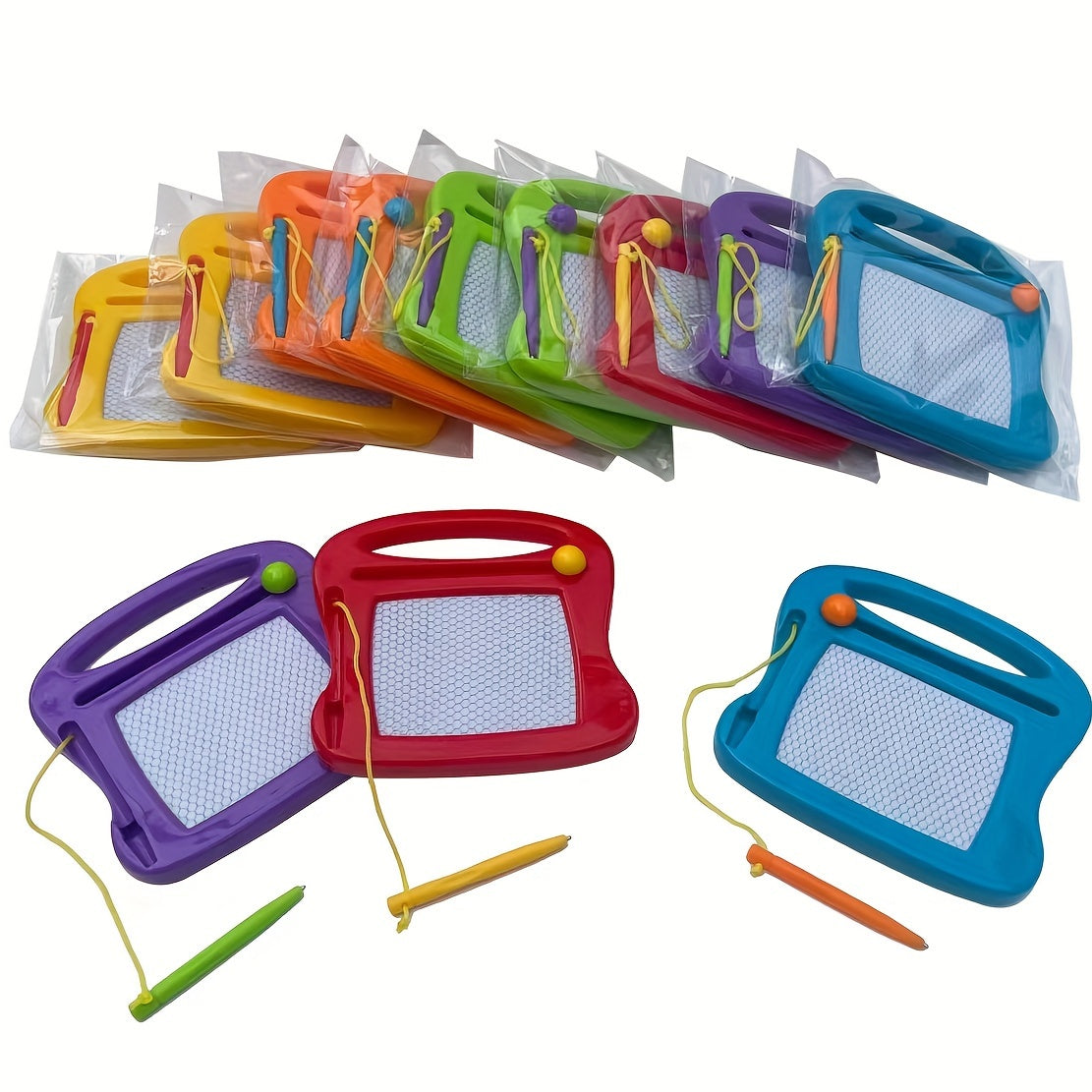 12x Mini Magnetische Tekenbordjes | Wisbaar Speelgoed 3-6 Jaar