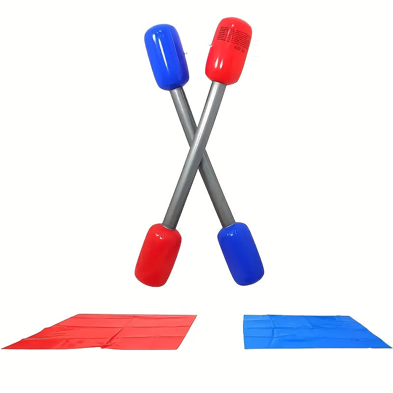 Opblaasbare Speelset met Evenwichtsstok & Mat – Leuk voor Tuin, Strand of Teamspellen, Familiecadeau
