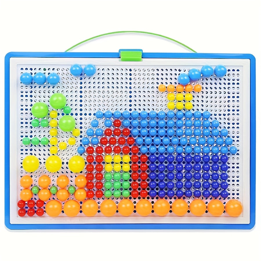 Mushroom Peg Puzzelset | 296-delig | Educatief & Indoor Speelgoed | Stimuleert Creativiteit & Brein