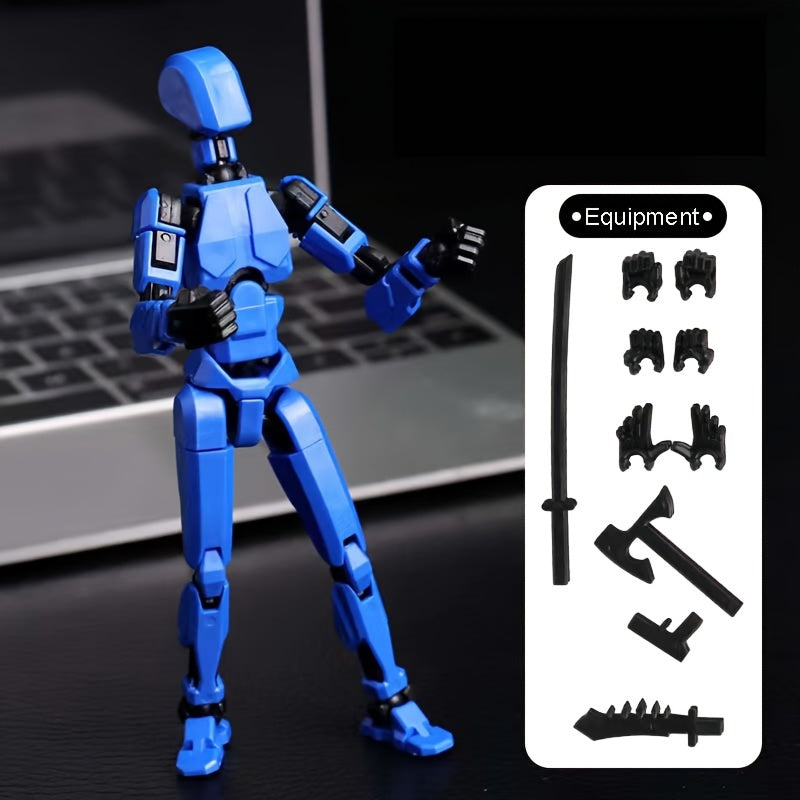 Robot Actiefiguur Set | 13 Scharnieren 3D-geprinte Pop Articuleerbaar Verzamelbaar Speelgoed voor Kinderen van 3-8 Jaar