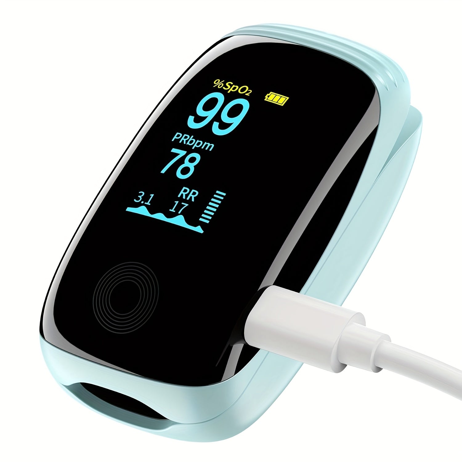 Nauwkeurige Vinger Pulsoximeter Saturatiemeter - Oplaadbare Zuurstofmeter voor Sport en Luchtvaart - Hartslagmeter voor Thuisgebruik