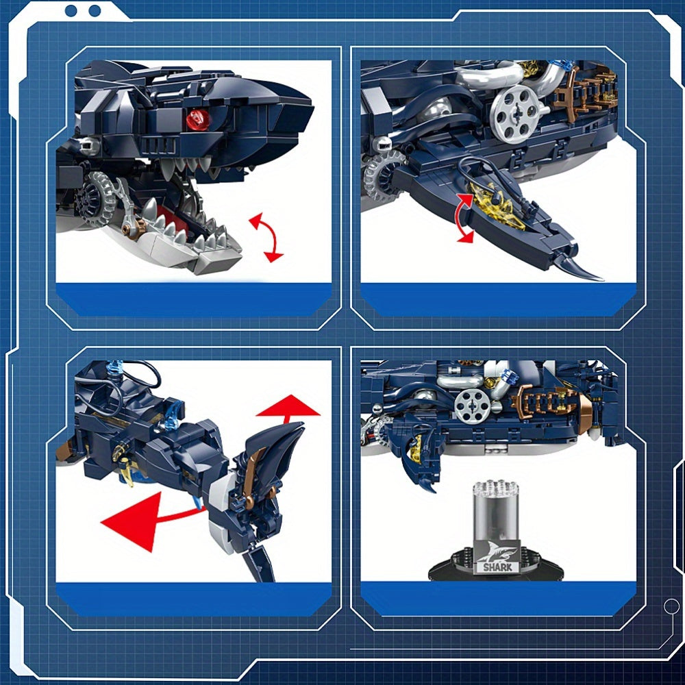 Haai Bouwblokken Model – 641-delig Educatief Creatief Speelgoed