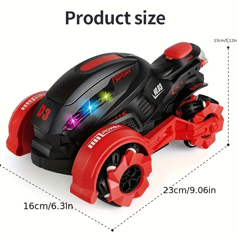 Stuntmotor - Kinderspeelgoed met Spray, Hoge Snelheid Drift, Rotatie, Zijwaartse Beweging - USB Oplaadbare All-Terrain RC Auto