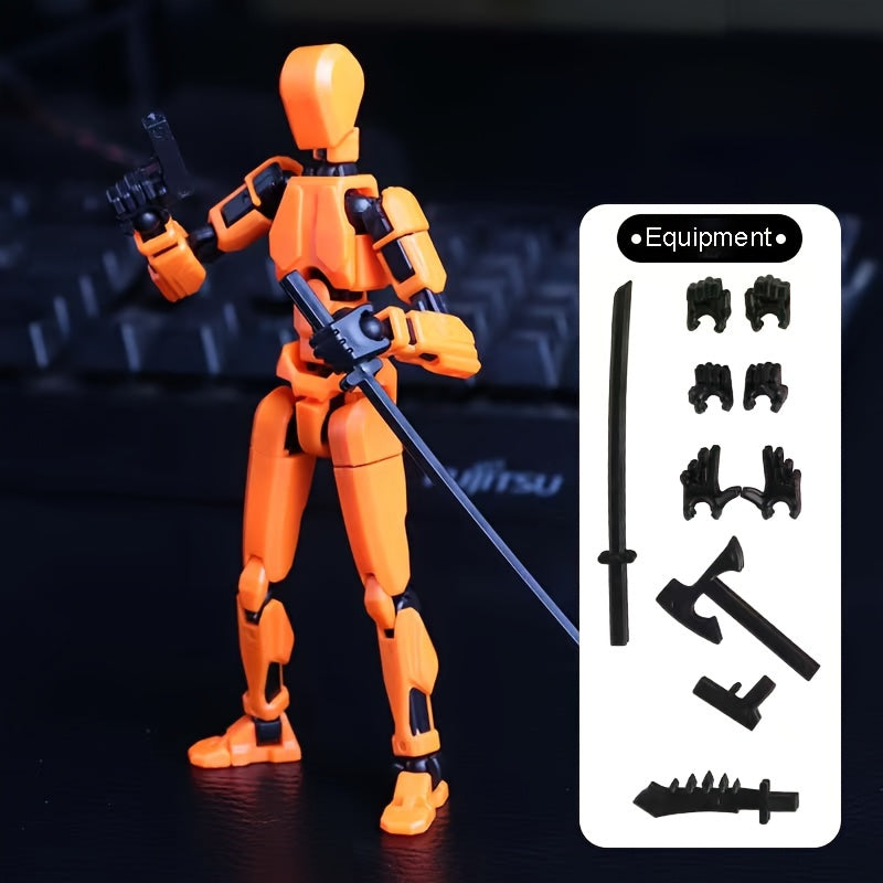 Robot Actiefiguur Set | 13 Scharnieren 3D-geprinte Pop Articuleerbaar Verzamelbaar Speelgoed voor Kinderen van 3-8 Jaar