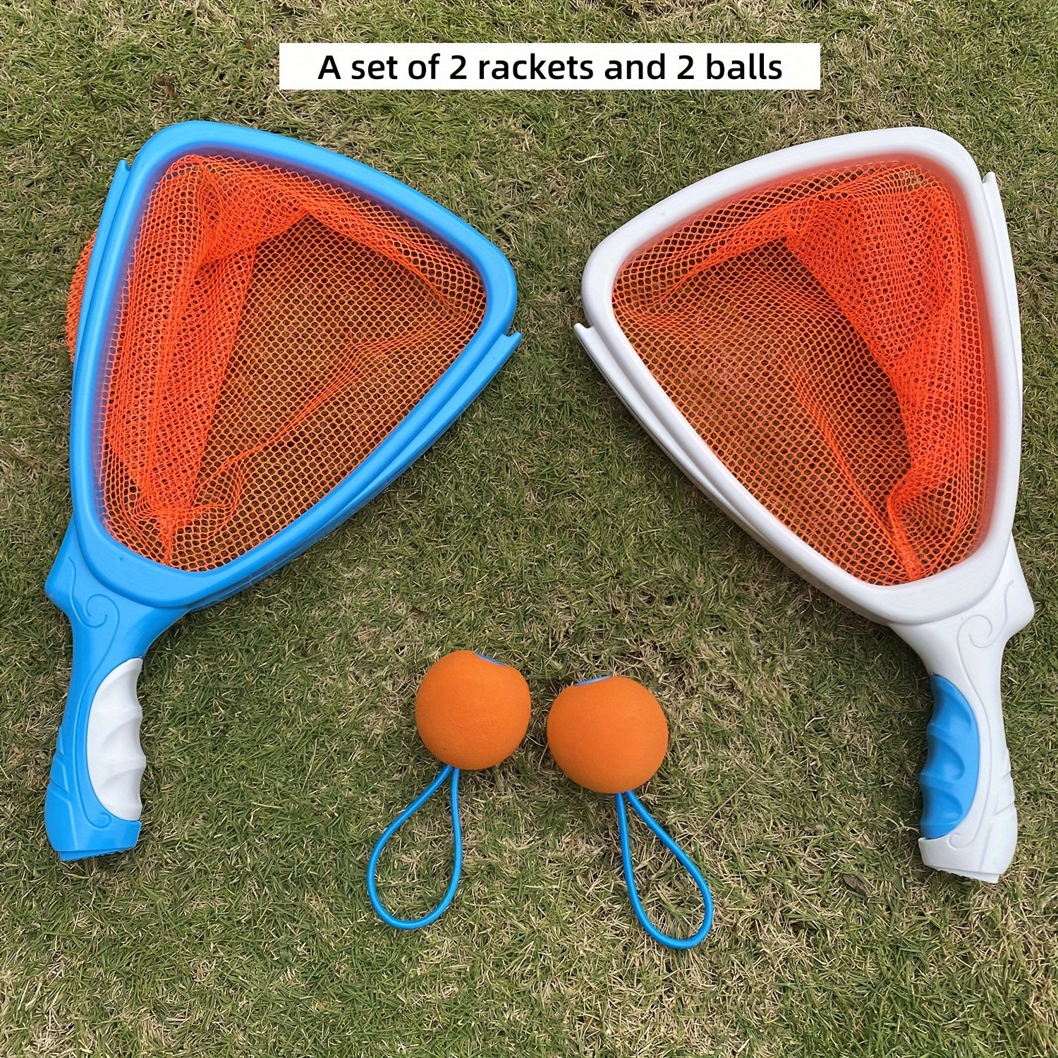 Actief Vangspel voor Kinderen vanaf 3 Jaar - Buitenspeelgoed Set met 2 Rackets en Ballen voor Jongens en Meisjes - Werp- en Vangspel voor in de Tuin of op het Strand