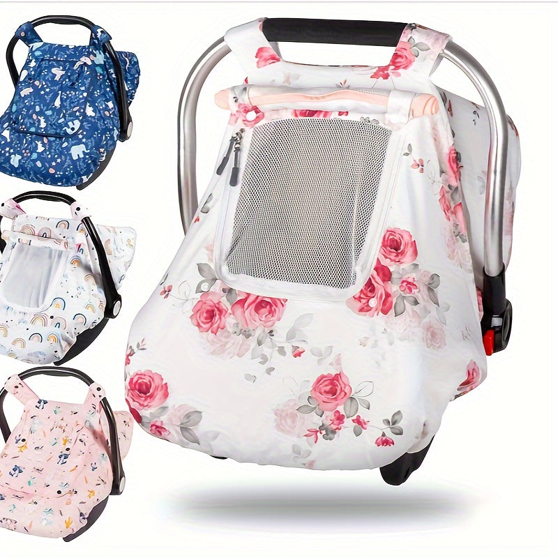 Warme Autostoelhoes Baby Winter - 3-in-1 Minky Hoes Maxi Cosi - Ademende Autostoel Cover Pasgeboren Jongens en Meisjes