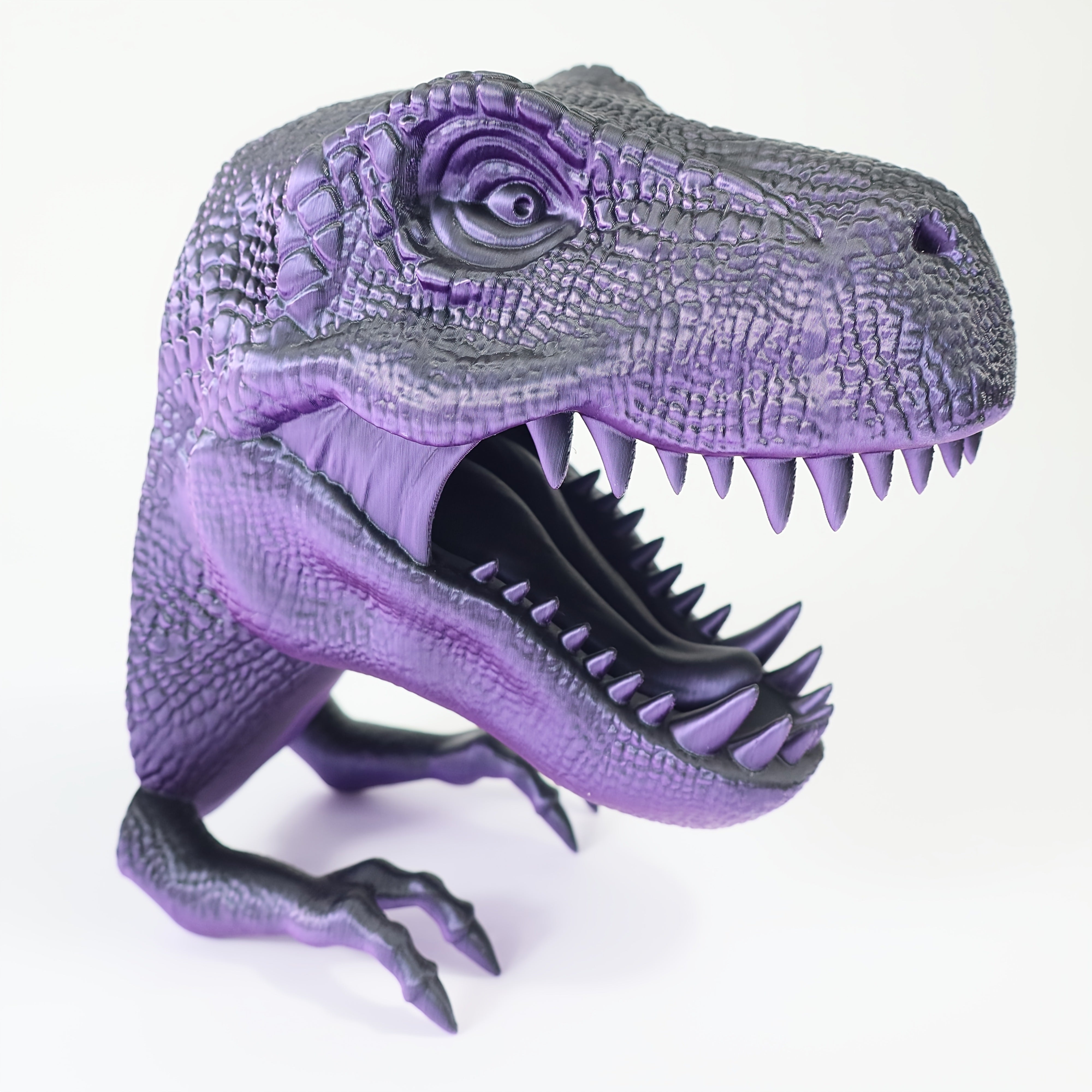 Stoere 3D Geprinte T-Rex Muurdecoratie voor Jongens en Mannen - Roze Dinosaurus Kunstwerk voor Kinderkamer, Kantoor of als Cadeau voor Vaderdag en Halloween