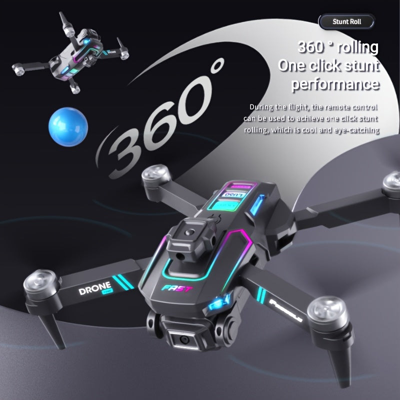 Slimme Drone met 360° Rolfunctie | Optische Flow Positionering | Dubbele Camera | Beginner Vriendelijk Cadeau