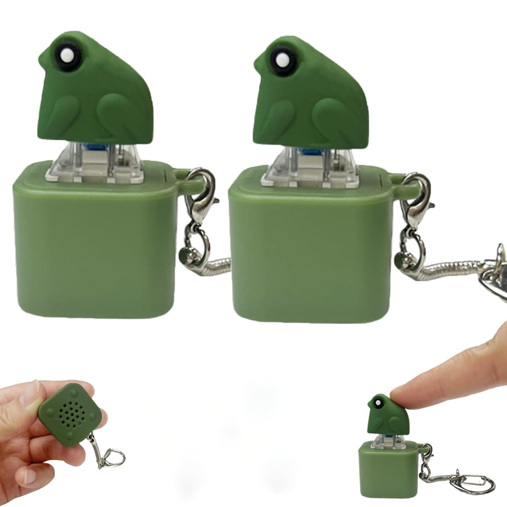Kikker Kwekker Fidget Toy | Oplaadbare Sleutelhanger met Lichten en Stressverlichting