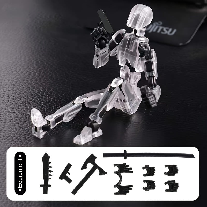 Robot Actiefiguur Set | 13 Scharnieren 3D-geprinte Pop Articuleerbaar Verzamelbaar Speelgoed voor Kinderen van 3-8 Jaar