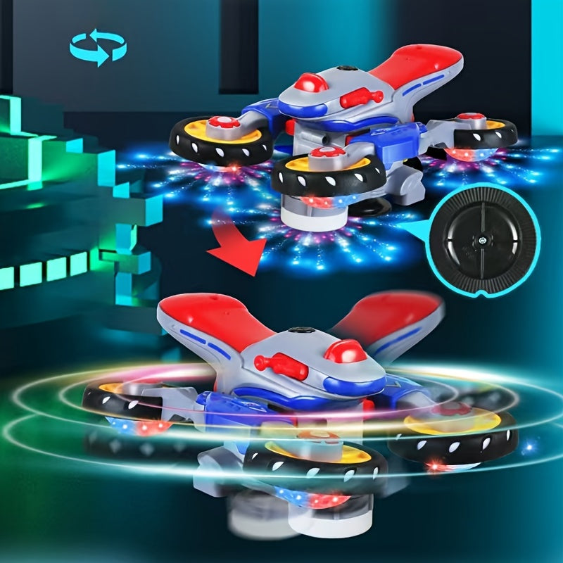 360° stuntmotor met licht en muziek - Duurzaam speelgoed voor kinderen vanaf 3 jaar.
