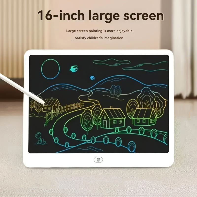 Extra Groot 16-Inch LCD Schrijftablet voor Kinderen en Volwassenen - Digitale Tekentablet voor Jongens en Meisjes - Ideaal voor School, Kantoor en Thuis
