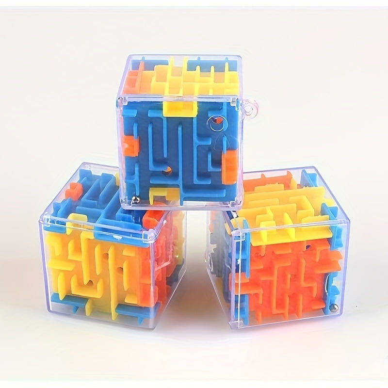 Zeskantige 3D Doolhof Kubuspuzzel | Universeel Rollende Balspel, Intelligentie Puzzel Speelgoed voor Educatie van Peuters en Kinderen