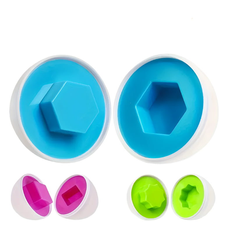 Color & Shape Matching Ei Puzzel Speelgoed | Educatieve Plastic Eieren Karton | Voor Peuters
