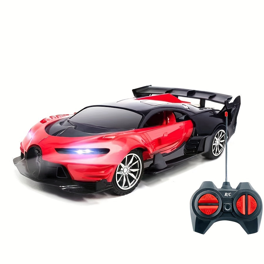 Afstandsbediening Racing Auto Speelgoed met Koplampen - Perfect voor Kerst & Halloween Cadeaus, Verkrijgbaar in Rood, Groen, Blauw, Gemengde Kleuren