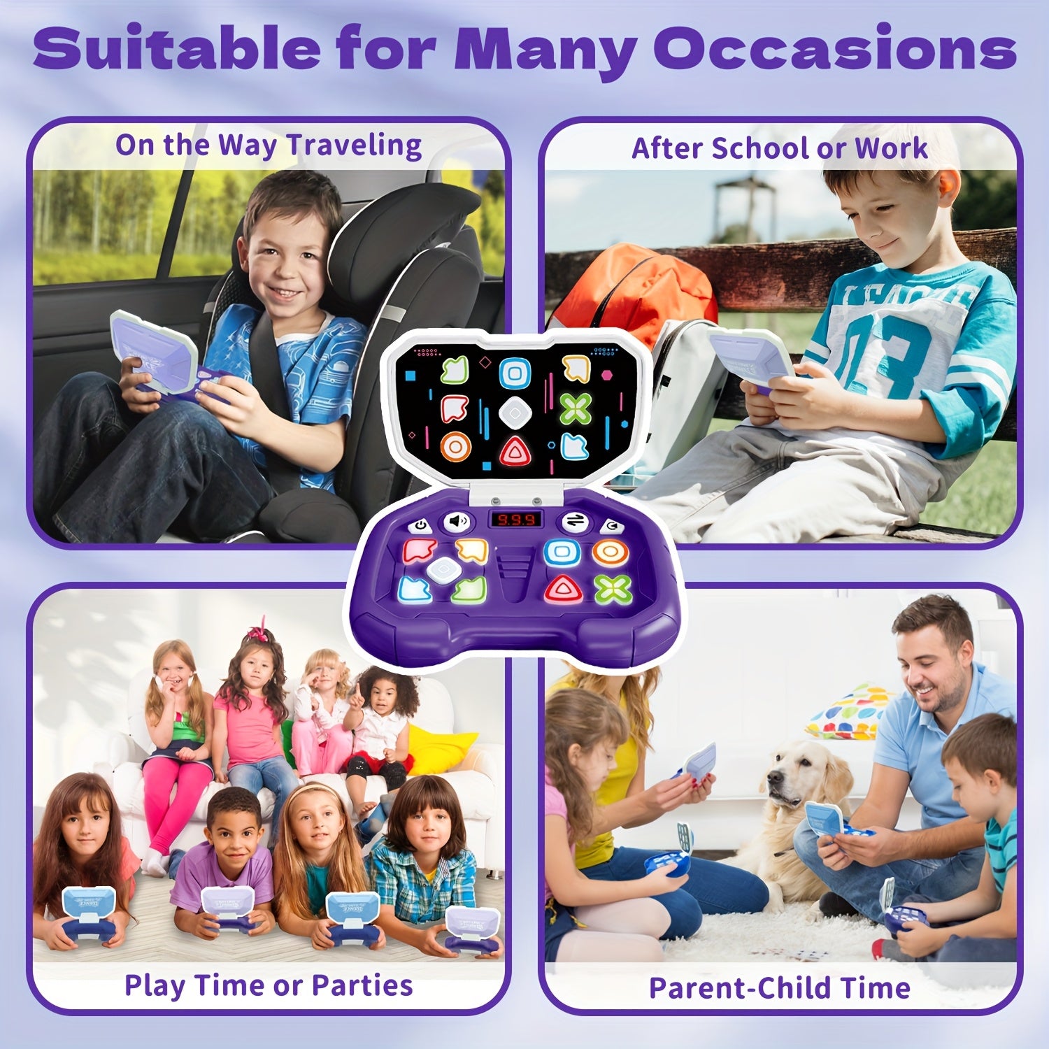 Quick Push Lichtspel | 4 Spelmodi | LED Handheld Game | Fidget Speelgoed 3–12 Jaar