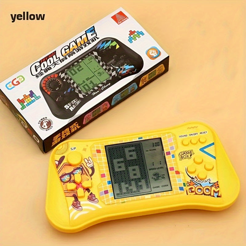 Retro Handheld Puzzel Gameconsole met Groot Scherm – Educatief Elektronisch Speelgoed voor Kinderen vanaf 3 Jaar