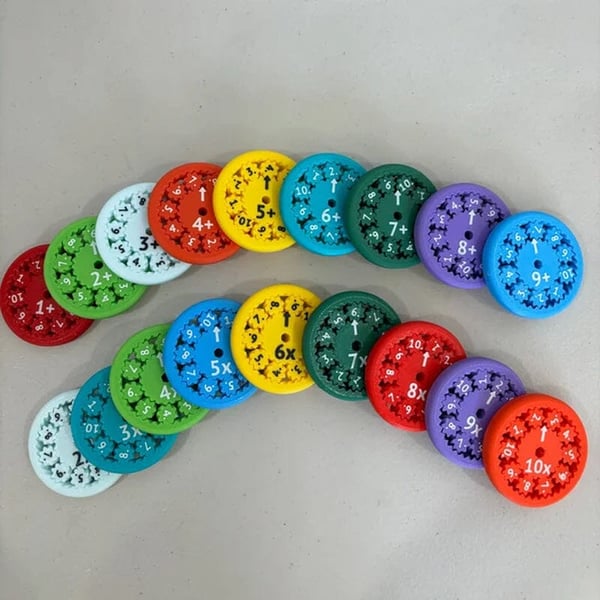 Nieuwe leuke wiskundige fidget spinner – Educatief Speelgoed om Vermenigvuldigen & Delen te Leren – Reken Fidget Toy voor Kinderen vanaf 6 Jaar