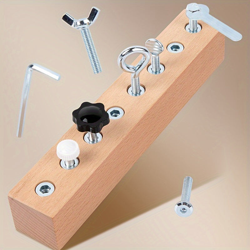 Schroevendraaier leerbord|Motorische vaardigheden & focus – houten speelgoed