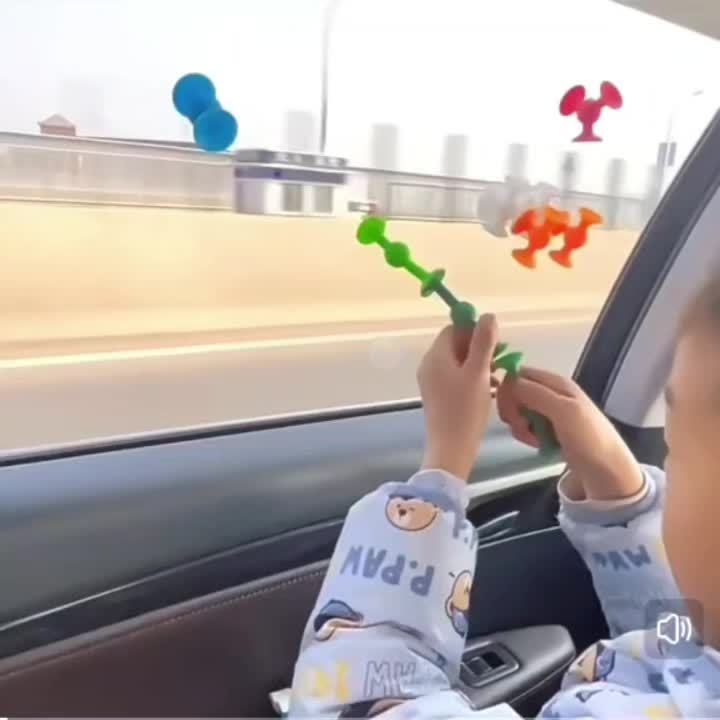 40-delige zuignap bouwset|Kleurrijk sensorisch speelgoed zonder batterijen