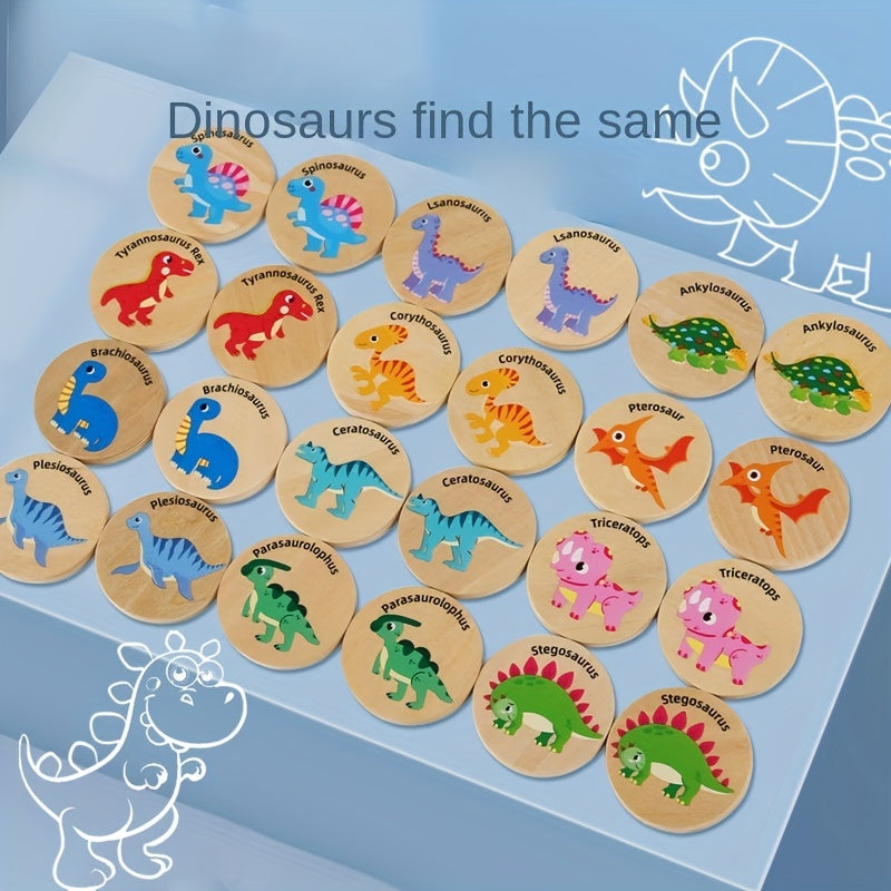 Dino Geheugen Match Spel – Educatief Puzzelspel voor Kinderen, Kleuren Herkennen & Focus Verbeteren