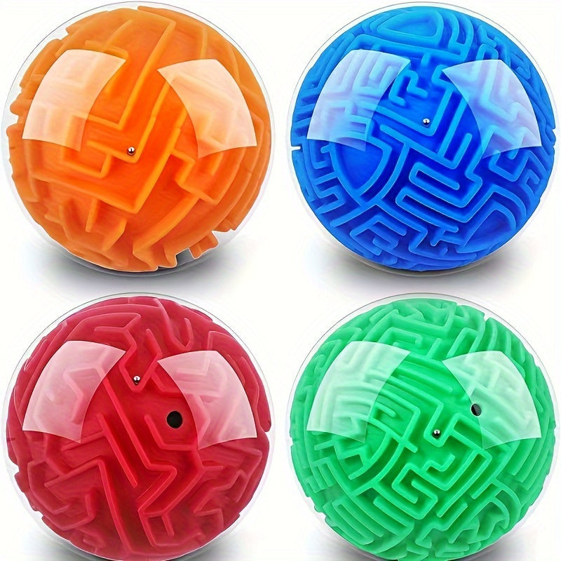 2-Stuks 3D Doolhof Puzzelbal voor Kinderen - Uitdagende Breinbreker en Geduldspel voor Slimme Jongens en Meisjes - Ideaal als Uitdeelcadeautje voor Feestjes en Kerst