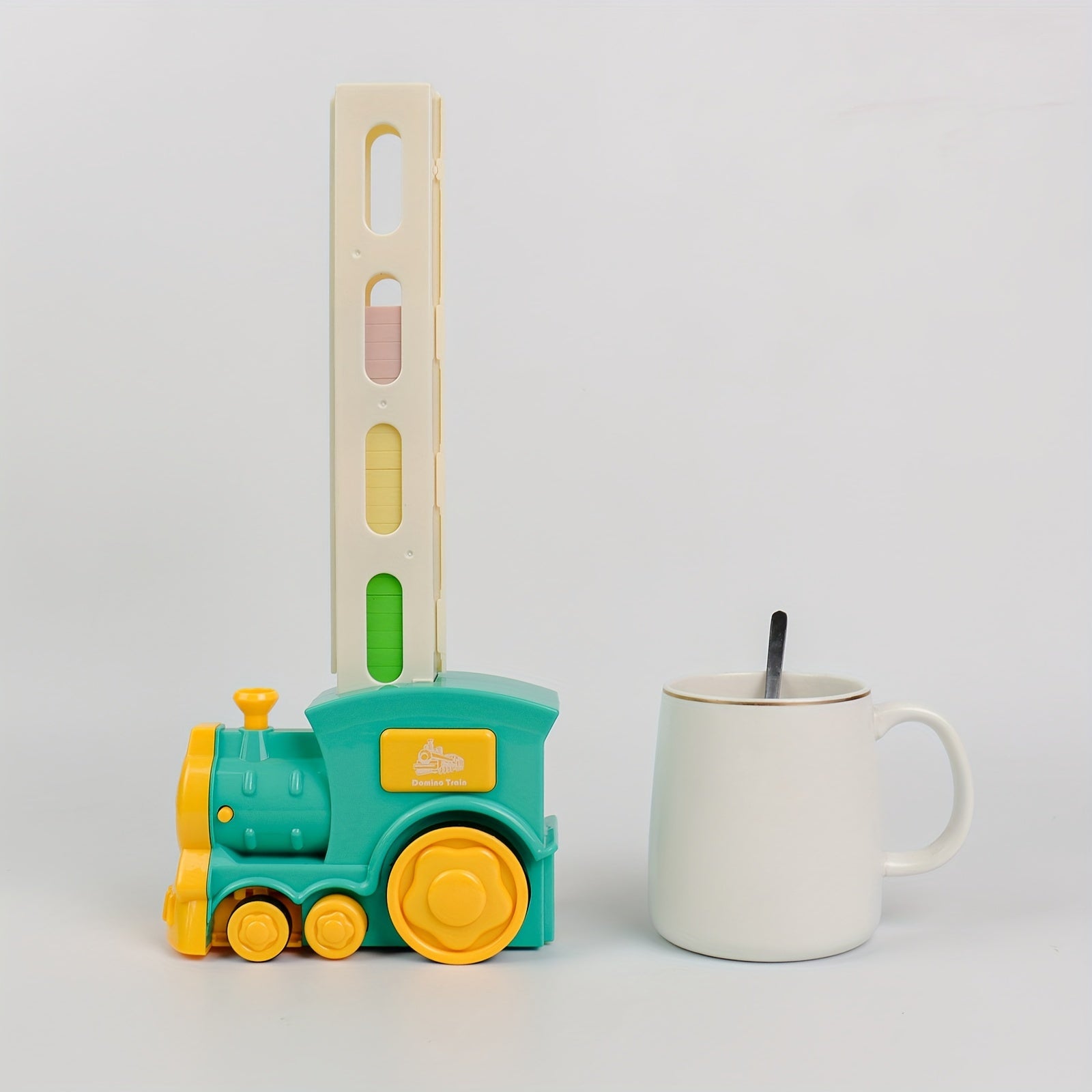 Automatische dominotrein | Creatief speelgoed met licht en geluid, bouwstenenset voor kinderen