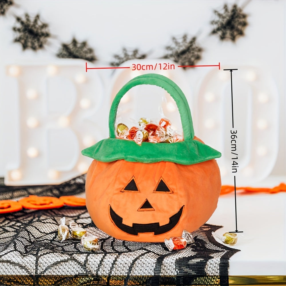 Grote Pompoen Halloween Snoep Tas voor Kinderen - Herbruikbare Trick-or-Treat Mand voor Jongens en Meisjes - De Perfecte Griezelige Accessoire