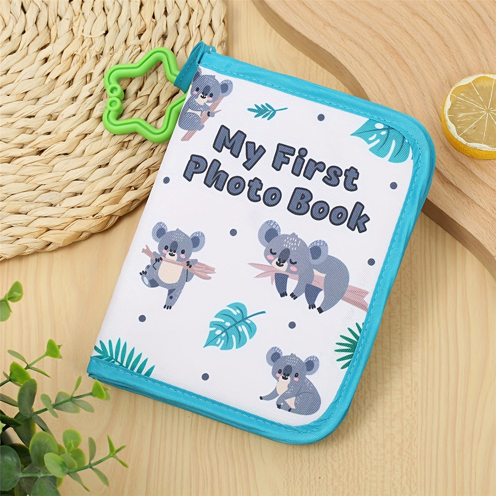 Zacht Baby Fotoalbum met Giraf Thema voor Jongens en Meisjes - Herinneringsboek voor de Eerste Foto's van Pasgeboren Kinderen - Perfect als Kraamcadeau